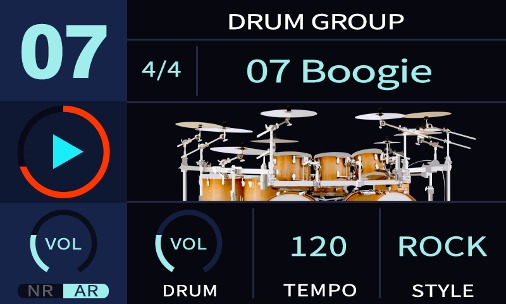 drum groove display