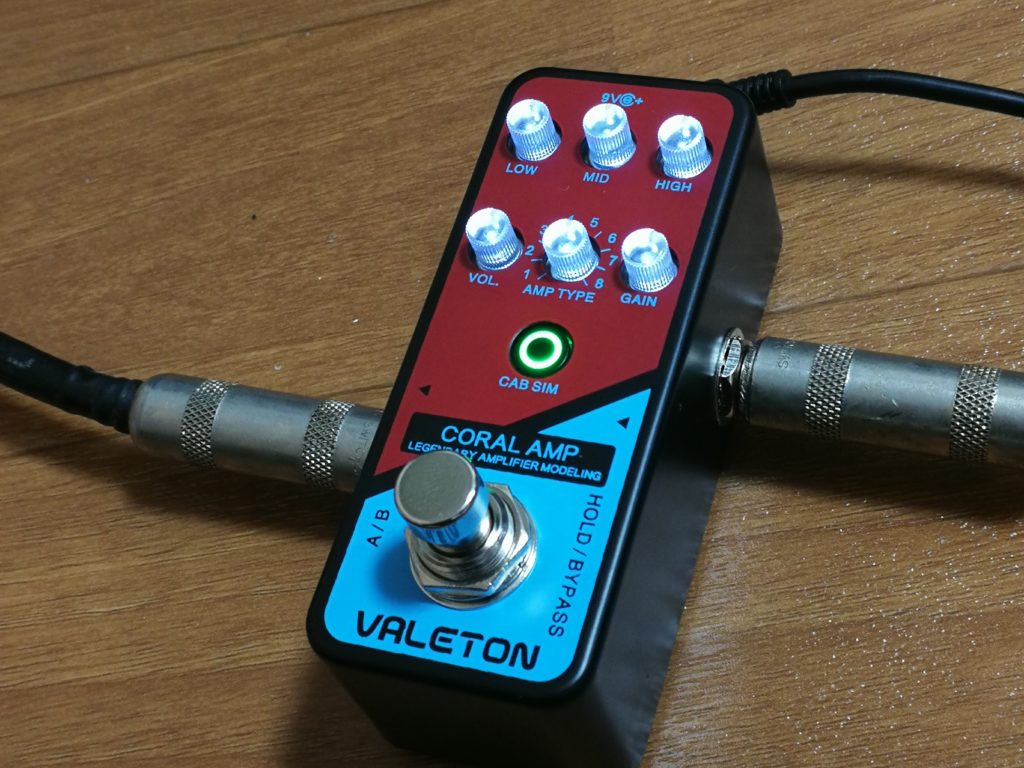 ミニサイズエフェクターモデリングアンプ Valeton Coral Amp レビュー